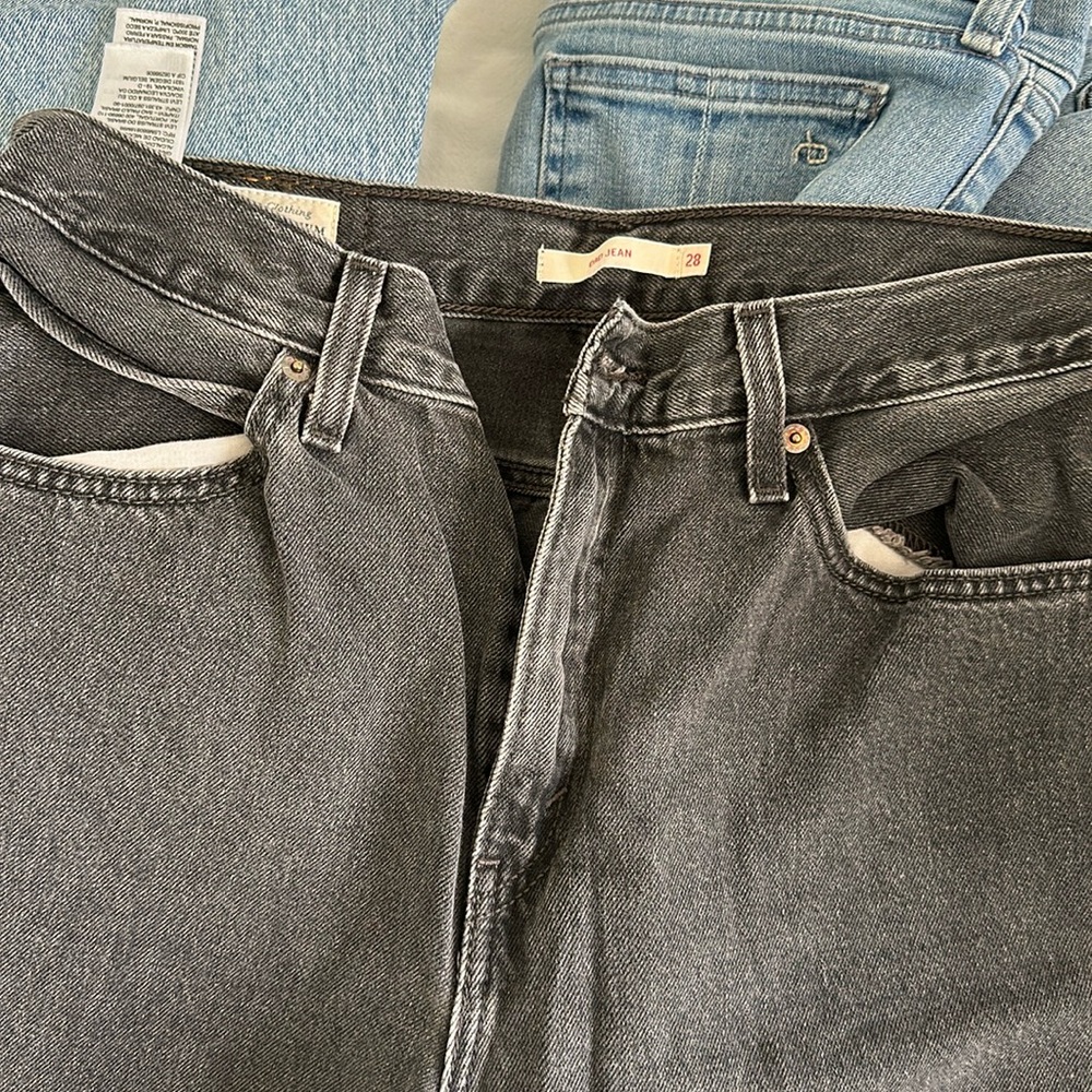 Levi dad Jean grey black size 28